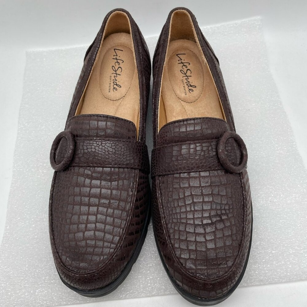 Life Stride Women's Lolly Loafer Brown size 9 brand new - Picture 3 of 9